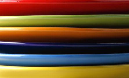 Large Colorful Plates